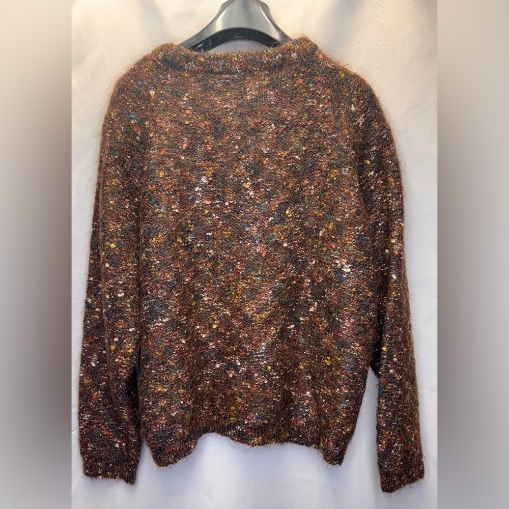 Paul Et Duffier Vintage Brown  Mohair Blend Cardigan in Size Large - Picture 2 of 6